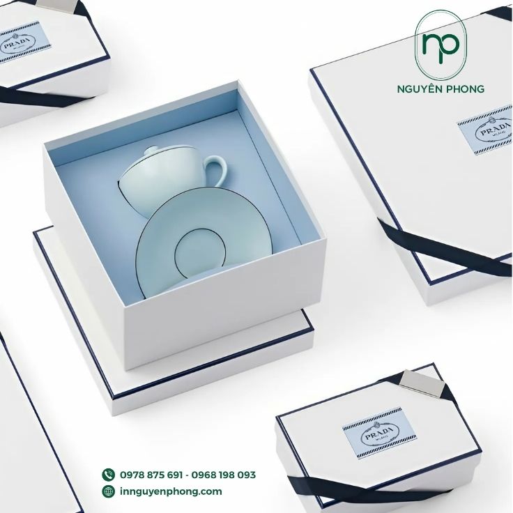 Mẫu hộp gốm sứ màu sắc trang nhã